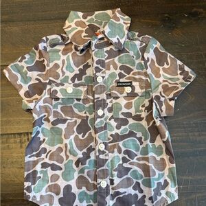 Fieldstone boys 2t camo dress shirt